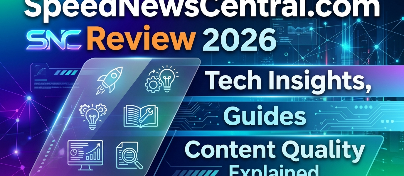 SpeedNewsCentral.com Review 2026 Tech Insights, Guides & Content Quality Explained