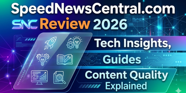 SpeedNewsCentral.com Review 2026 Tech Insights, Guides & Content Quality Explained