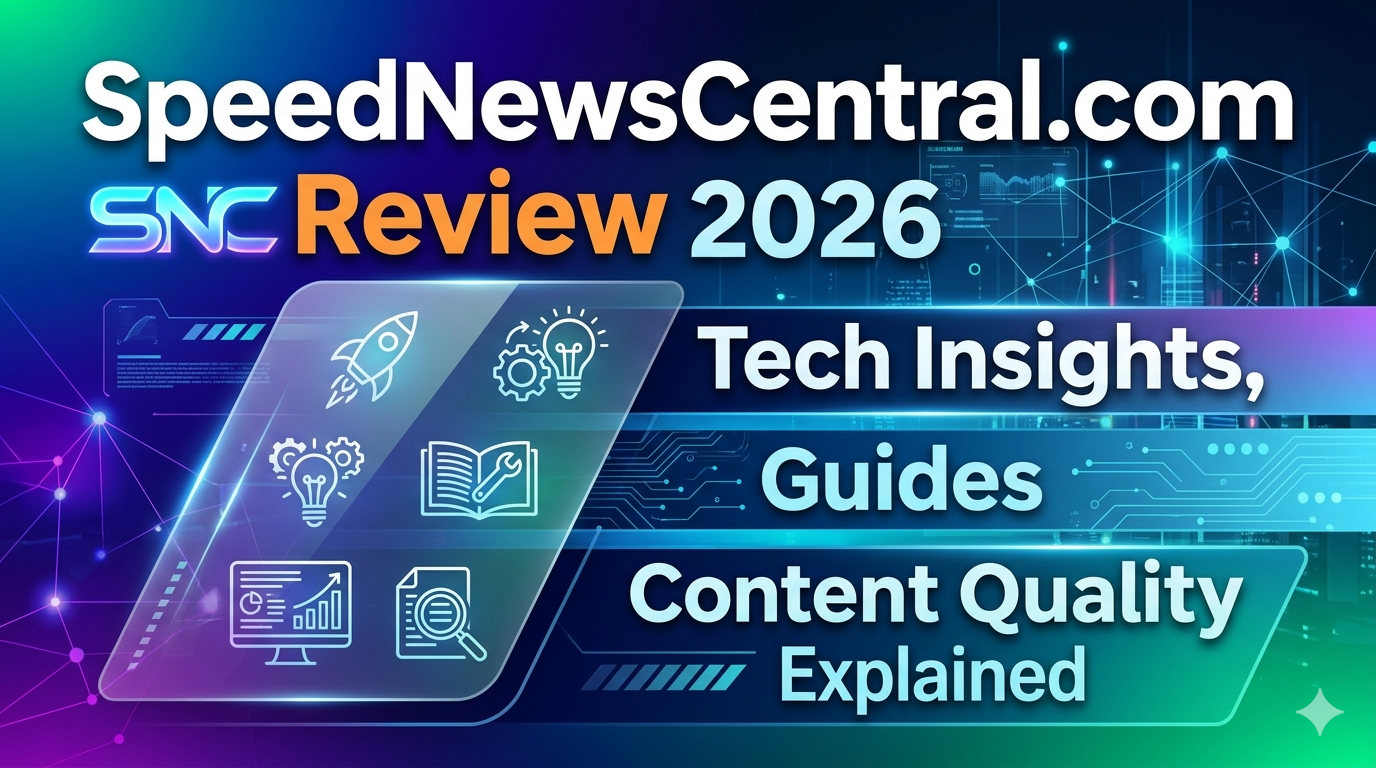 SpeedNewsCentral.com Review 2026 Tech Insights, Guides & Content Quality Explained