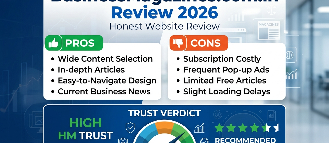 BusinessMagazines.com.in Review 2026 Honest Website Review Pros Cons Trust Verdict